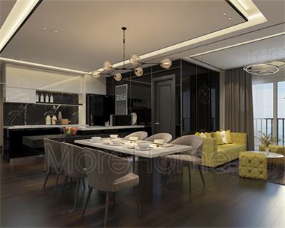 Thi công trần thạch cao chung cư Sunrisecity - Chị Duy