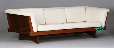Thi công sofa đồ gỗ óc chó WT- 0001