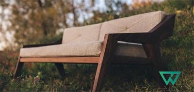 Thi công Sofa gỗ óc chó WT- 0005