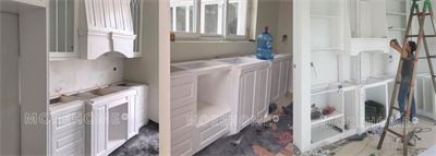 Thi công lắp đặt tủ bếp cho biệt thự