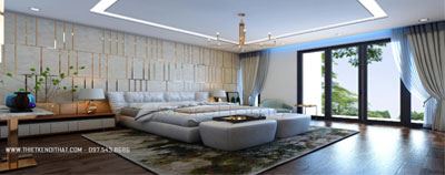 Mẫu thiết kế phòng ngủ khách sạn 5 sao Hà Nội