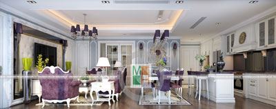 Thiết kế nội thất chung cư Imperia Garden Phong Cách Tân Cổ Điển