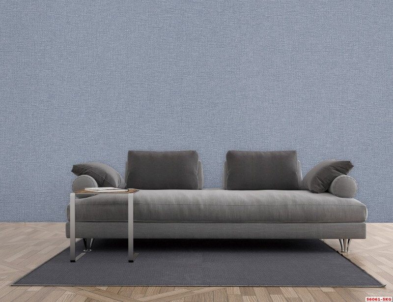 Để làm đẹp phòng khách của căn hộ chung cư, biệt thự, nhà phố, hãy trang trí bằng mẫu giấy dán tường hàn quốc màu xanh có mã số 56061-5.